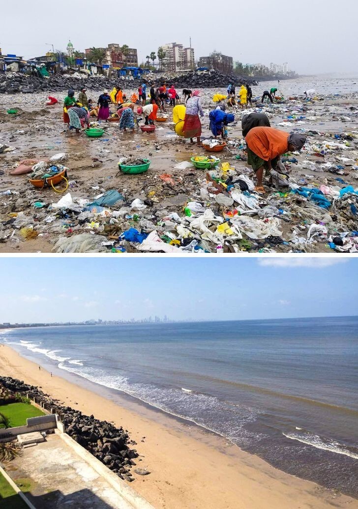 6. Волонтёры убрали с пляжа 5 тонн мусора