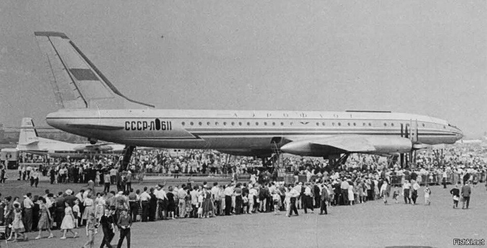ТУ-114 на авиасалоне в Ле Бурже, 1959 год