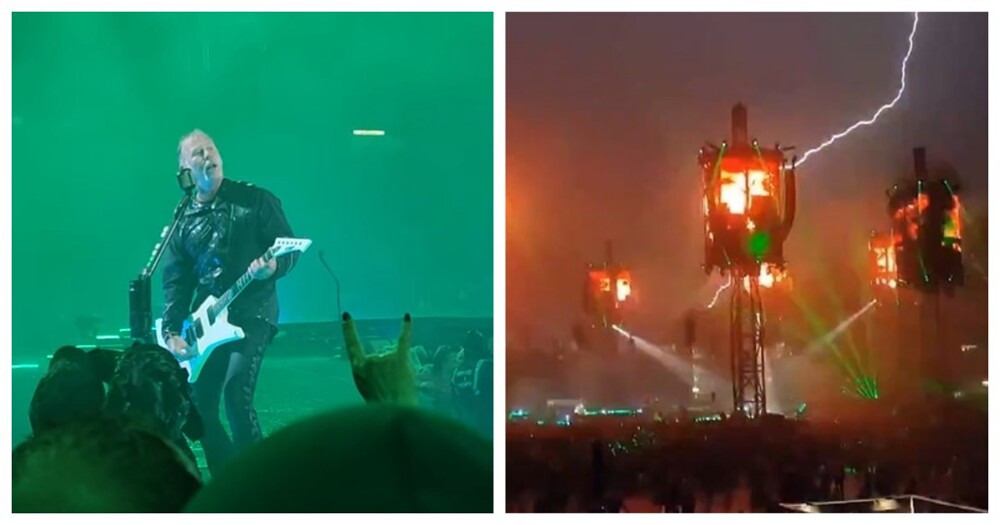 Молния на концерте Metallica порадовала поклонников