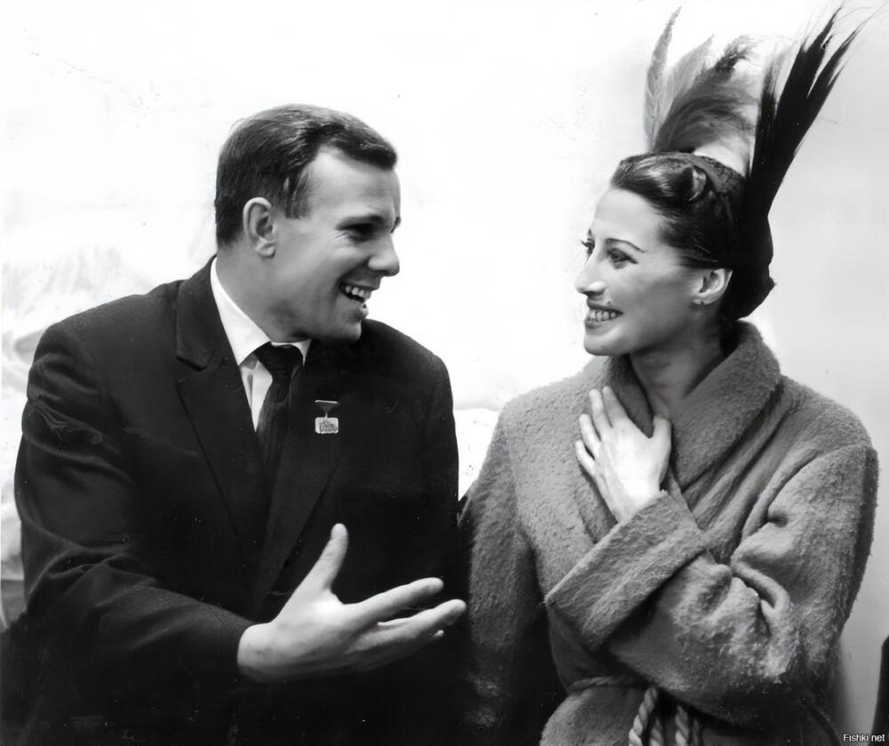Юрий Гагарин и Майя Плисецкая, 1961 год