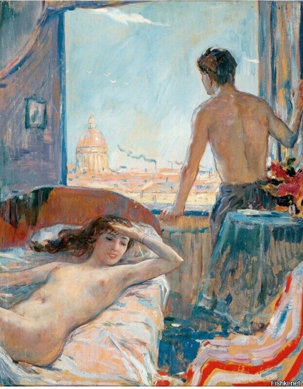 Илья Глазунов, "Утро", 1956