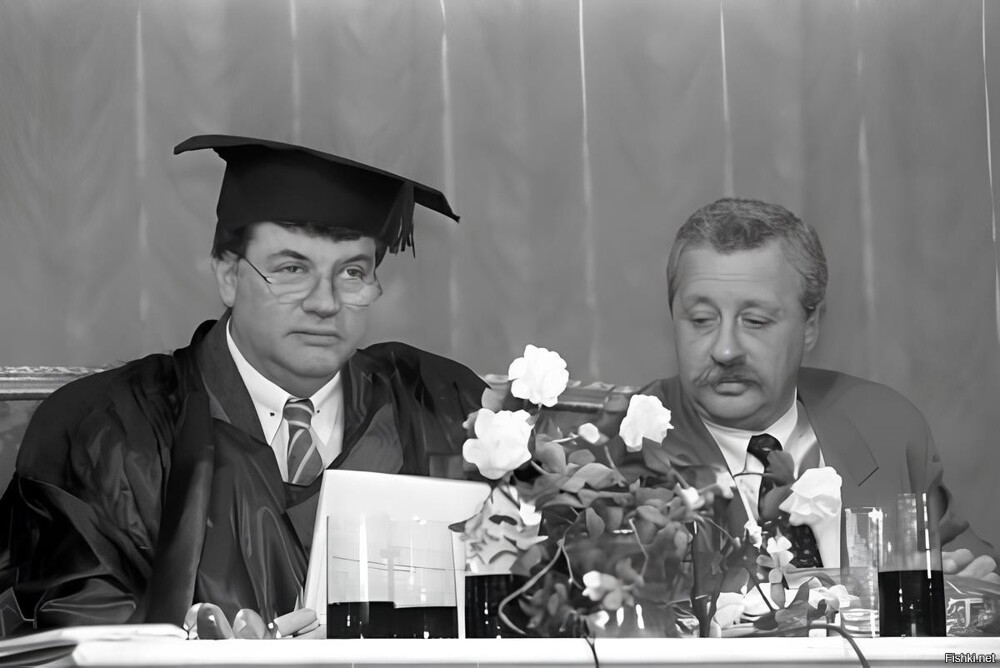 Александр Ширвиндт и  Леонид Якубович, 1993 год