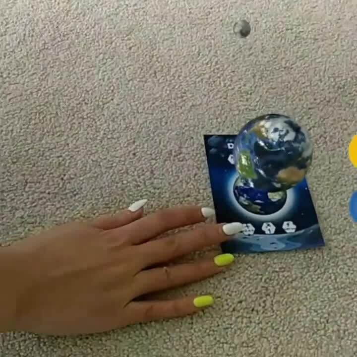 4-D карточки солнечной системы 