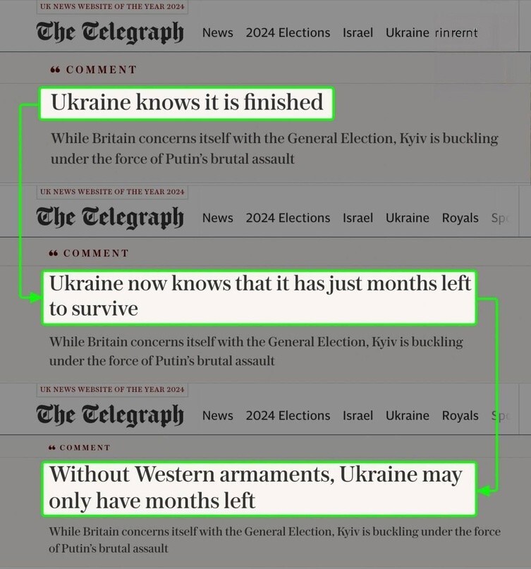 The Telegraph дважды отредактировал громкий заголовок колонки о тяжелом положении Украины авторства Лизы Хаселдайн