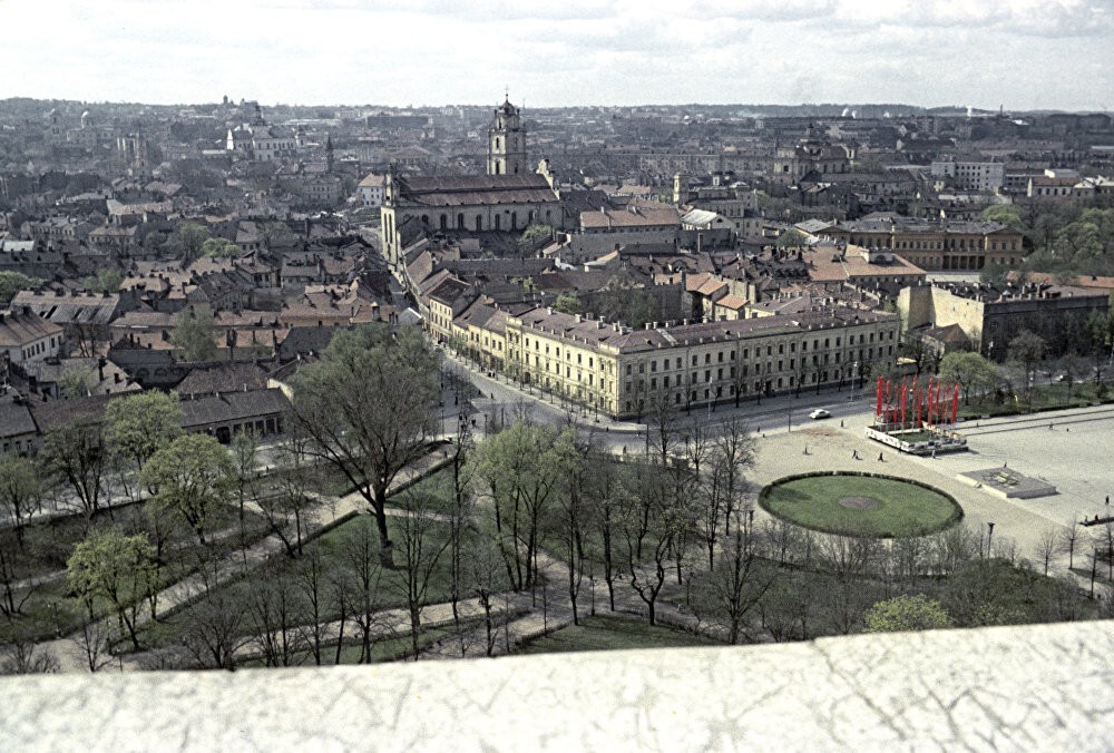 Вильнюс. Панорама столицы Литвы, 1965 год.
