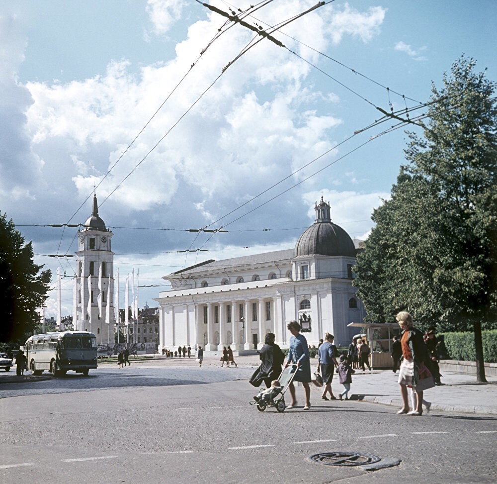Площадь Гедиминаса в Вильнюсе, 1967 год