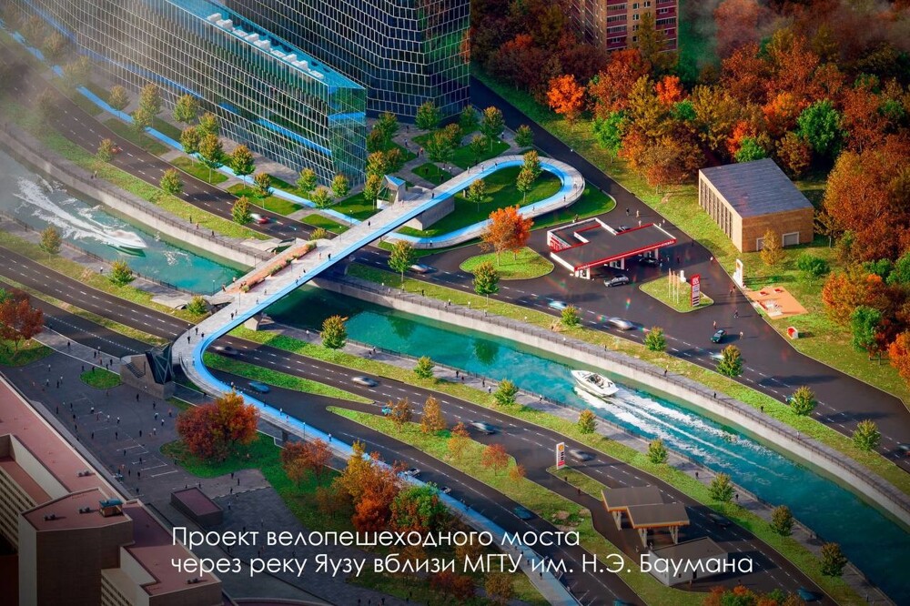 До 2026 года в Москве появится еще 7 пешеходных мостов