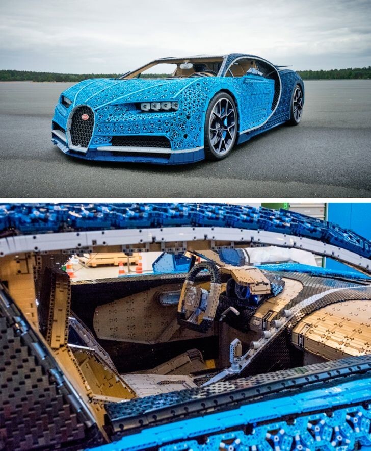 3. Bugatti, сделанный из миллиона деталей Lego