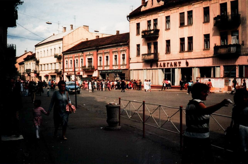 Ужгород, УССР. Центральная часть города, 1988 год