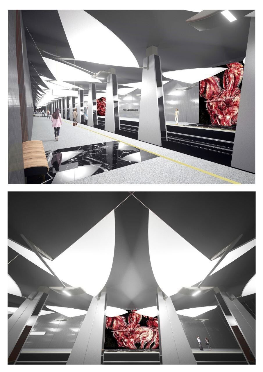 Появились проекты пяти станций новой Бирюлевской линии метро
