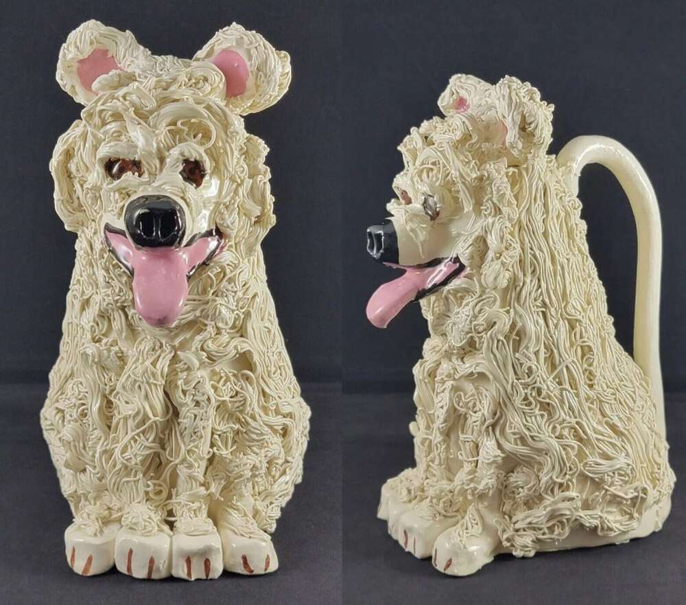 Керамический пёс-кувшин. США, 1988 год
