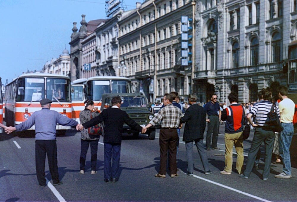 Табачный бунт Невский проспект, Ленинград 1990 год.  