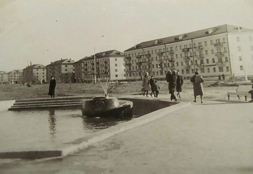 Муром, Владимирская область. Фонтан на ул. Жданова, 1966 год