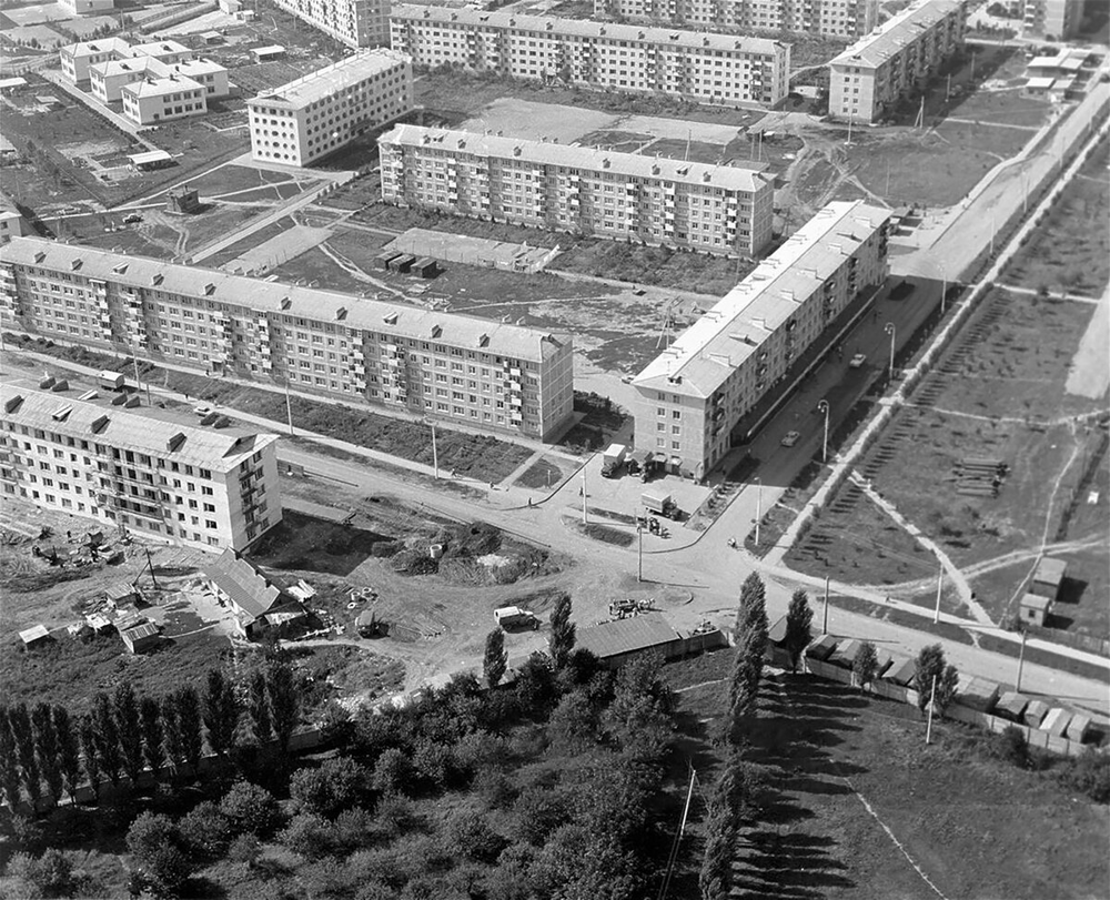 Краснодар. Микрорайон Гидростроителей, 1978 год.