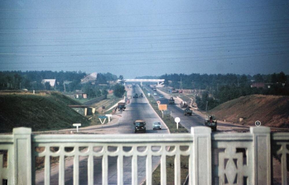 75-й километр МКАД. Вид с эстакады Ленинградского шоссе в сторону Тушино.