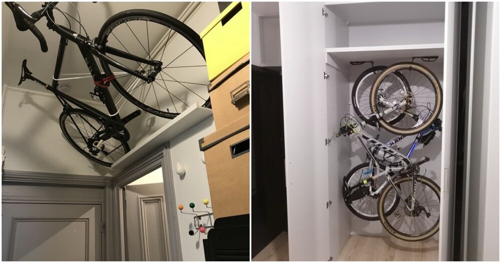 Способы хранения велосипеда в квартире