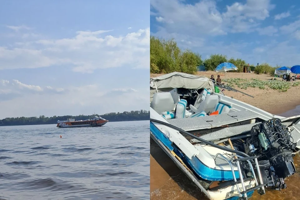 В Самарской области теплоход с туристами на полном ходу влетел в моторную лодку