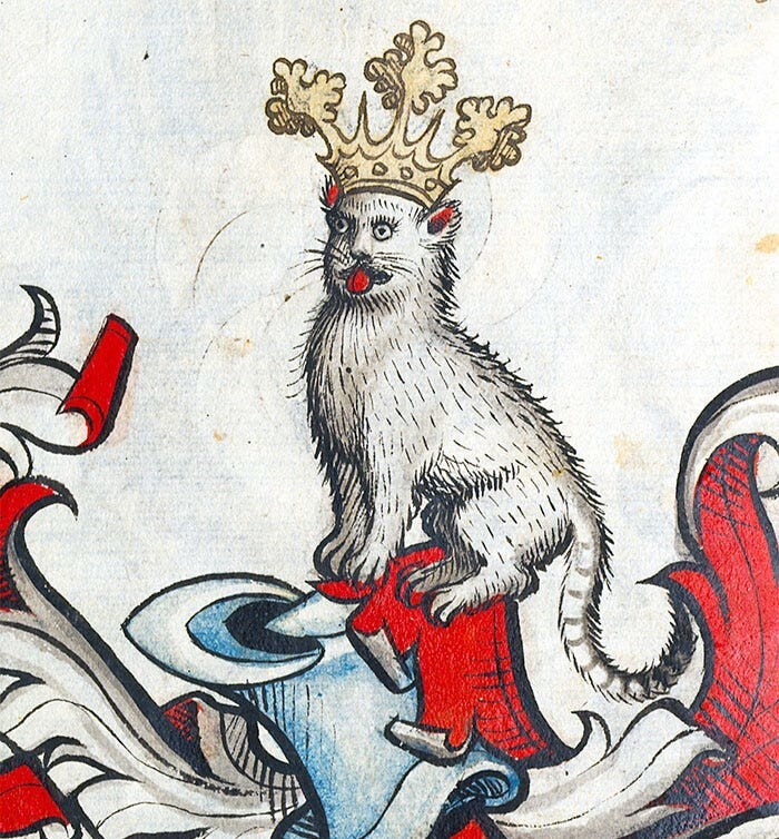 6. Кот-король, Германия, XV век
