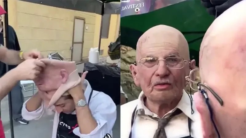 Реалистичная маска старика