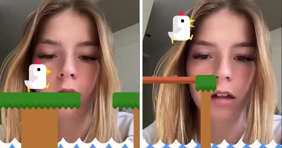 В TikTok набирает популярность маска с игрой Super Chicken Scream Run