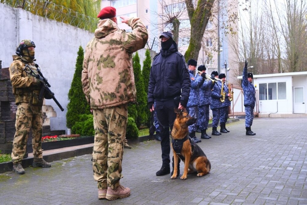 Проводы служебной собаки на пенсию в Калининграде