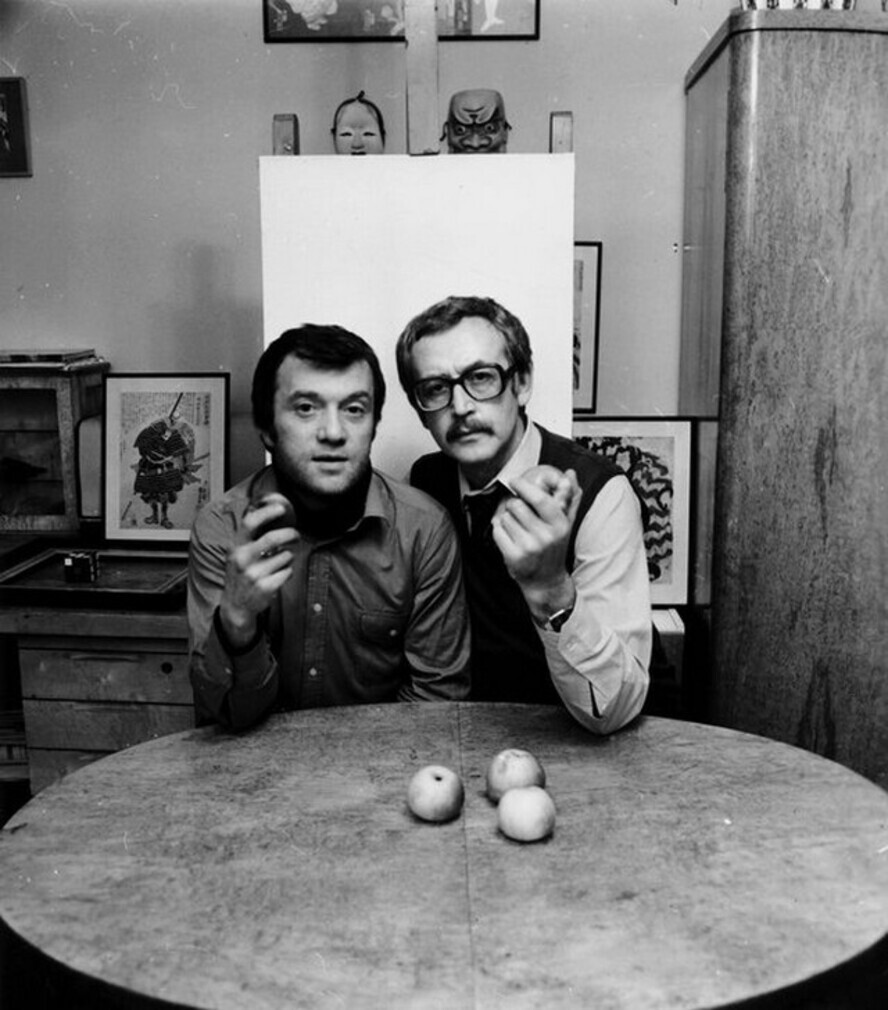 Самоэль Кацев и Василий Ливанов. 1983 год