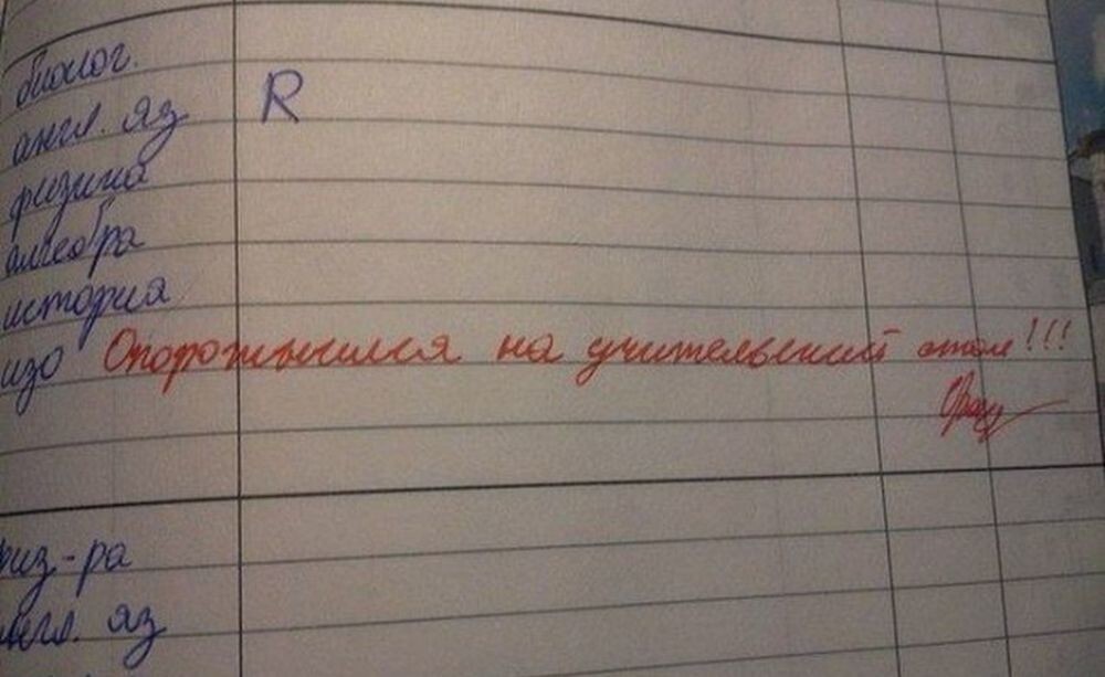 Помогают ли такие записи в школьном дневнике