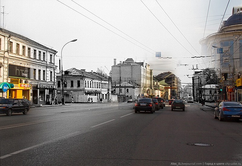 Четыре фотографии одного перекрестка