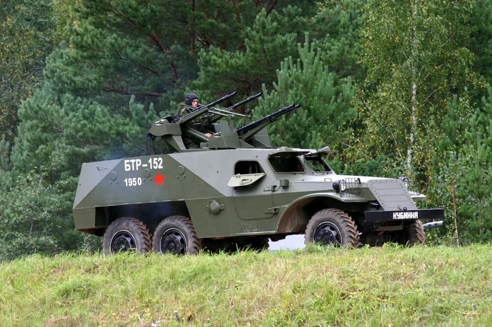 Бронетранспортер БТР-152 ЗТПУ-4