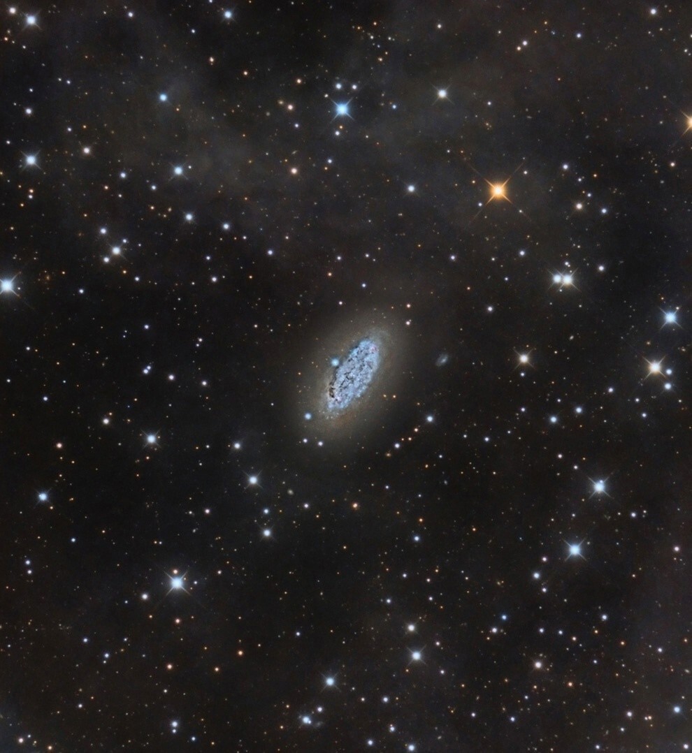 Спиральная галактика NGC 2976, находится в 11,6 млн св лет от нас в созвездии Большая Медведица