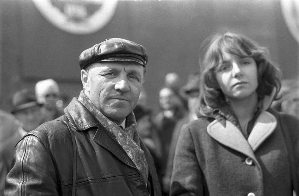 Михаил Ульянов с дочерью Еленой, 1970-е годы