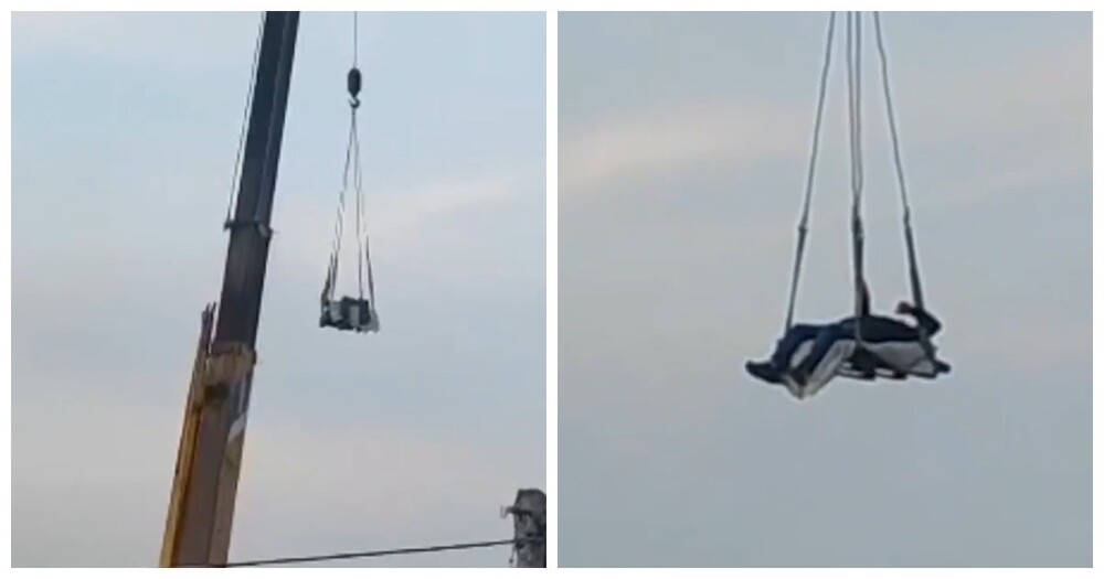 Приморский крановщик заботливо убаюкивает коллегу, которые не выспался в понедельник