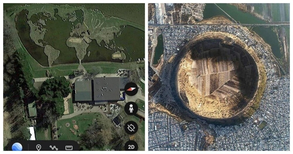 30 неожиданных находок с Google Earth