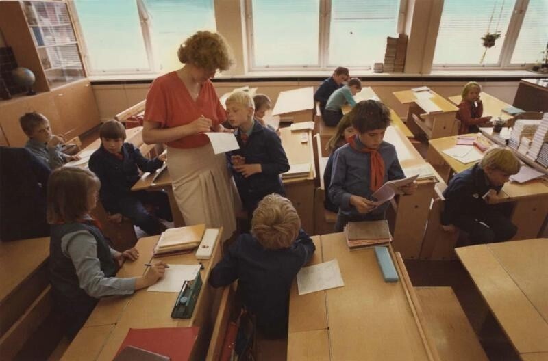 В классе. 1980-е. Всеволод Тарасевич.