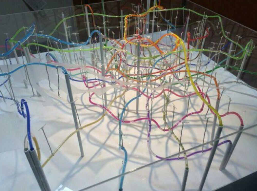 Система метро Токио, представленная в виде 3D-модели