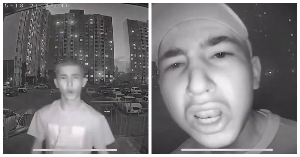 Пацан решил дать соседям небольшой концерт в домофон