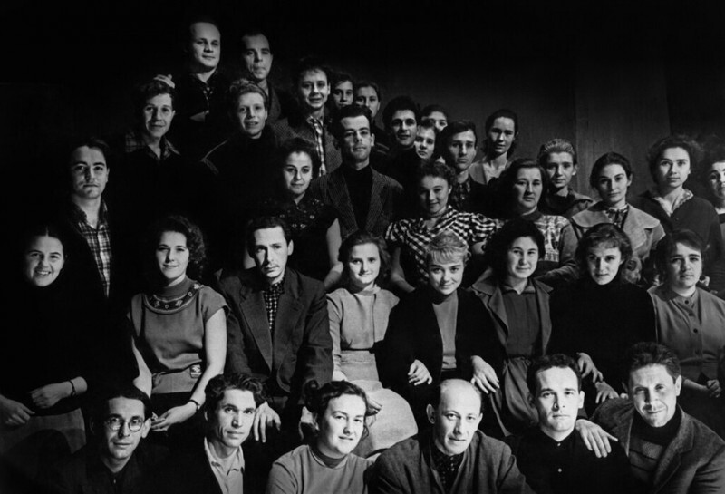 Актеры театра «Современник». Декабрь 1959 года, Казахская ССР, Карагандинская обл., г. Темиртау.