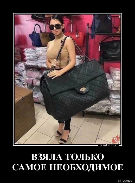 Взяла только самое необходимое