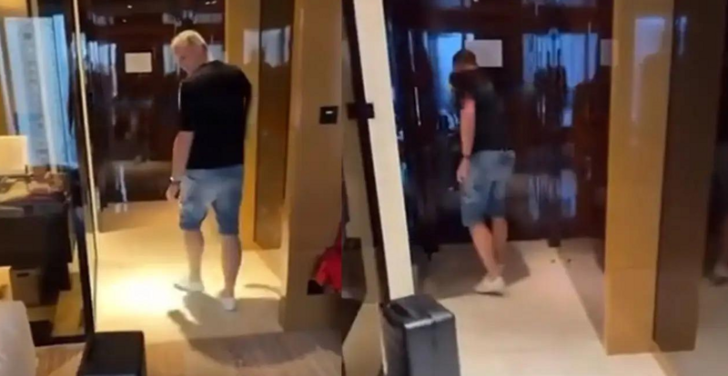 Попытки умного чемодана следовать за человеком
