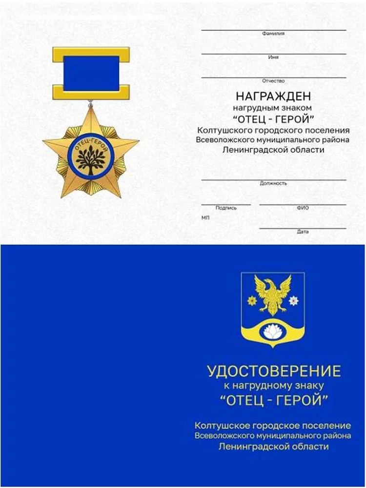Чиновник из Ленобласти получил звание «Отец-герой»