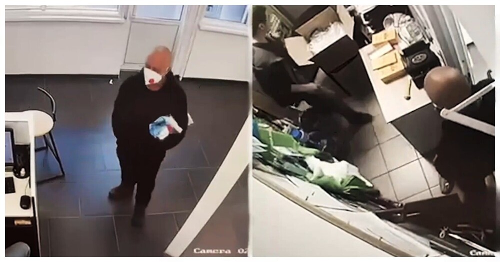 Лысый мужчина в маске ограбил салон связи
