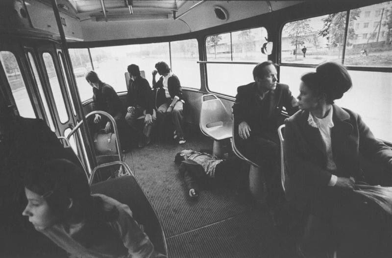 В трамвае, 1980-е.