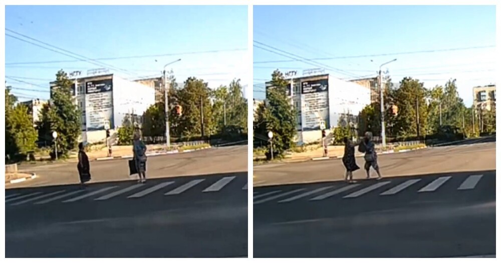Драка бабушек попала на камеру в Нижегородской области