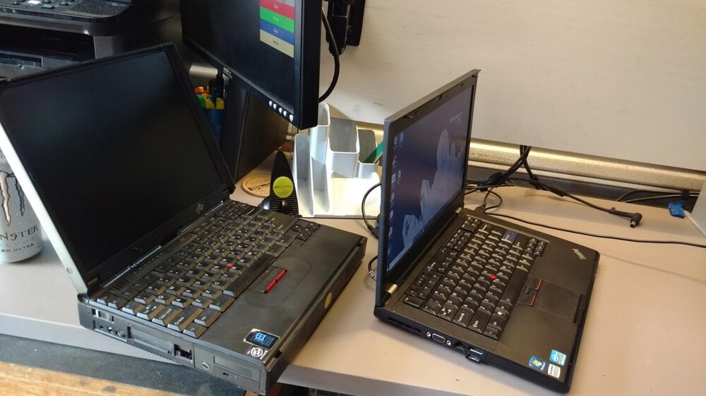 19. Thinkpad 1997 года и Thinkpad 2011 года