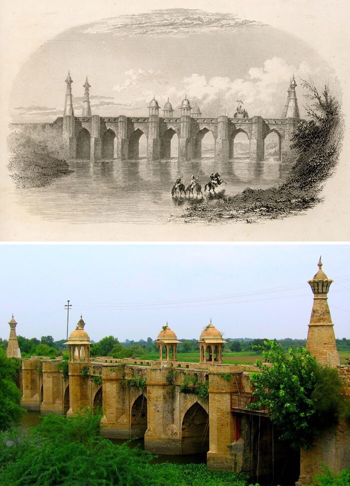 4. Мост Нурабад, Морена, Индия, 1829 против 2010
