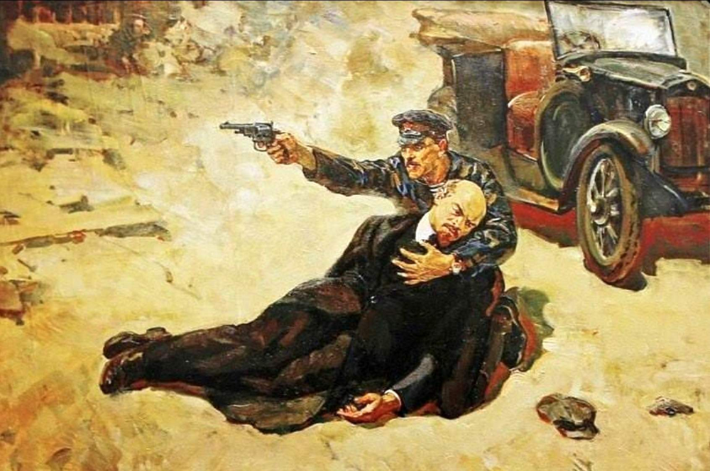 Выстрелы 30 августа 1918 в живописи