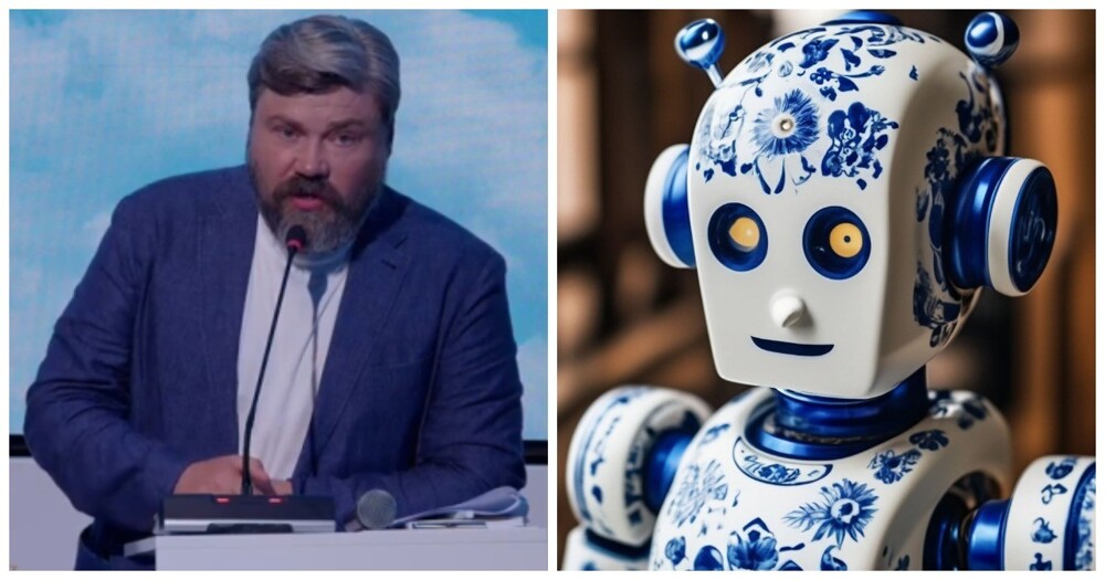 В России предложили заменить мигрантов раскрашенными в гжель роботами