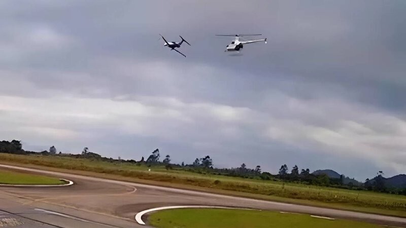 Самолет опасно сблизился с вертолётом в Бразилии