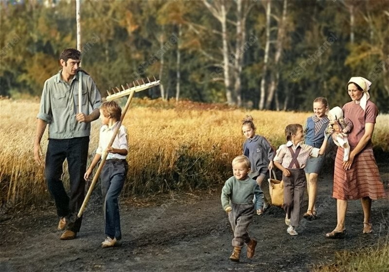 Подборка душевных и ярких фотографий деревенской жизни в СССР