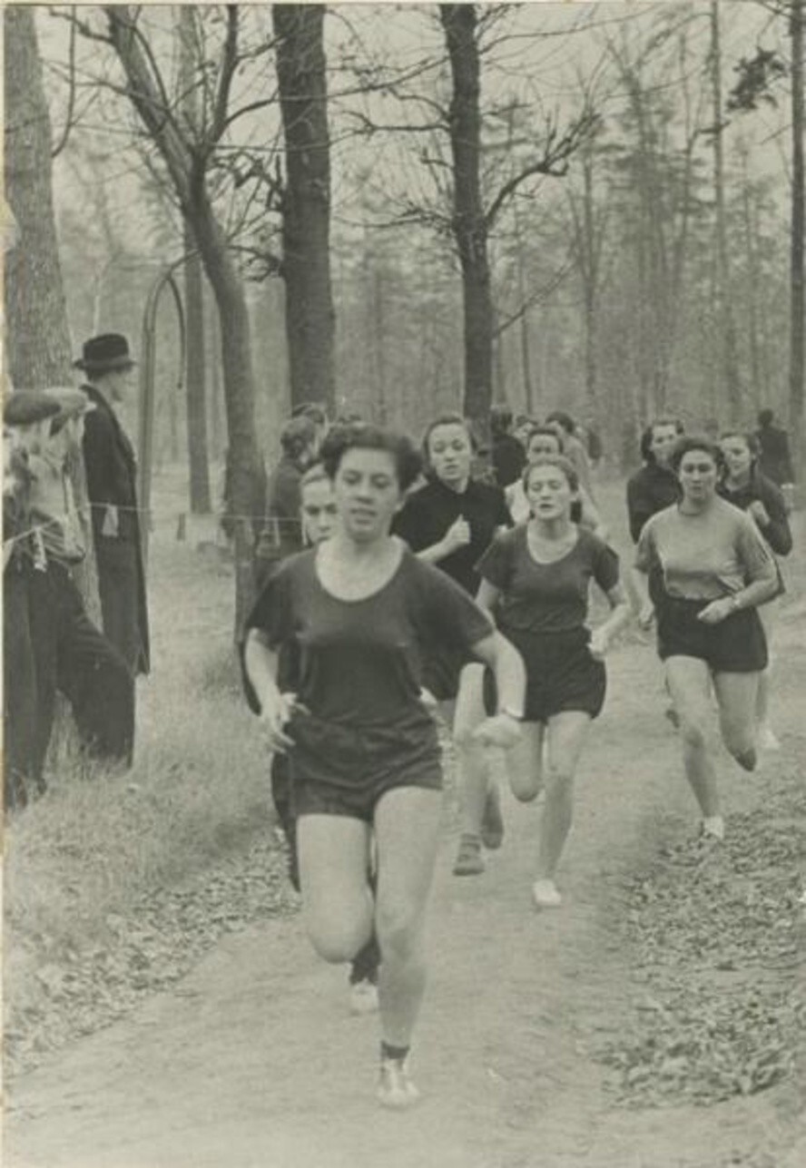 Кросс в Сокольниках. С. Васин, 1956 год, Москва.